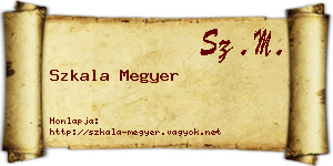 Szkala Megyer névjegykártya